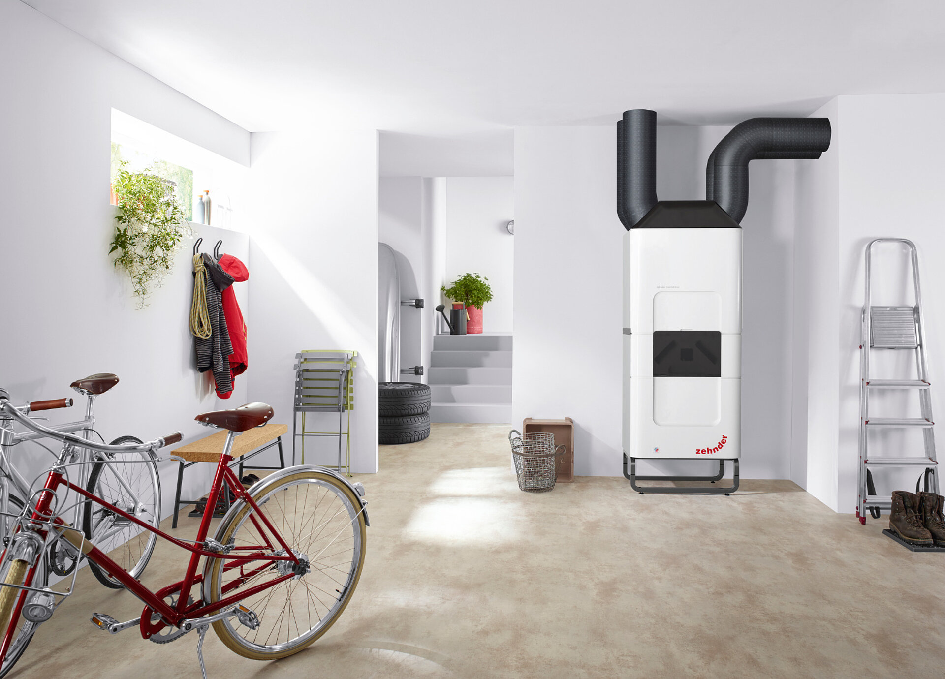 Rendering Zehnder ComfoClime 36 Comfortable indoor ventilation Front view